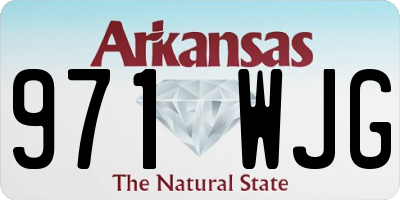 AR license plate 971WJG
