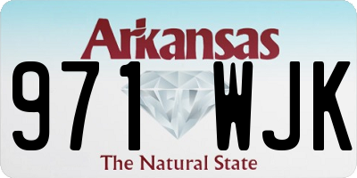 AR license plate 971WJK