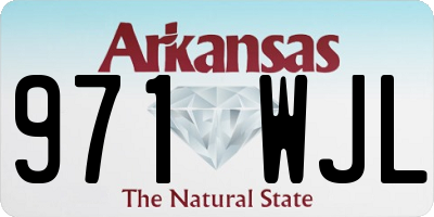 AR license plate 971WJL