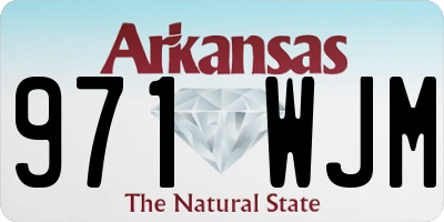 AR license plate 971WJM
