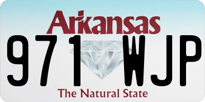 AR license plate 971WJP