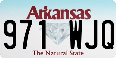 AR license plate 971WJQ