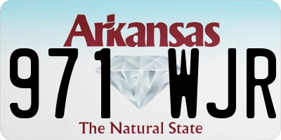 AR license plate 971WJR