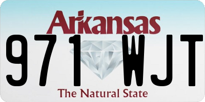 AR license plate 971WJT