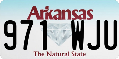 AR license plate 971WJU
