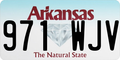 AR license plate 971WJV
