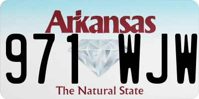 AR license plate 971WJW
