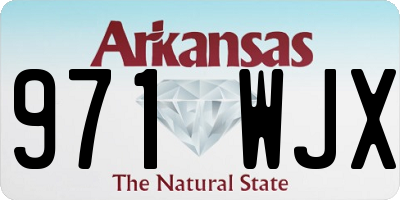 AR license plate 971WJX