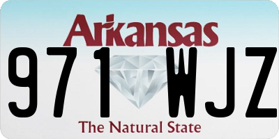 AR license plate 971WJZ