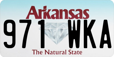 AR license plate 971WKA