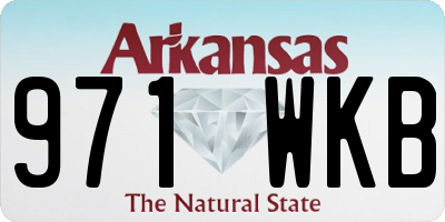 AR license plate 971WKB