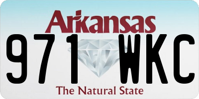 AR license plate 971WKC