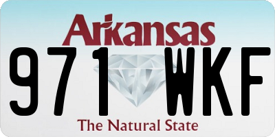 AR license plate 971WKF
