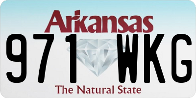AR license plate 971WKG