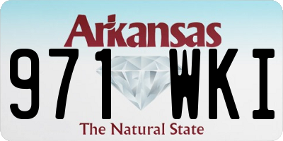 AR license plate 971WKI