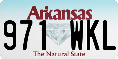 AR license plate 971WKL