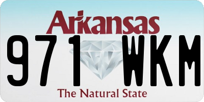 AR license plate 971WKM