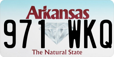 AR license plate 971WKQ
