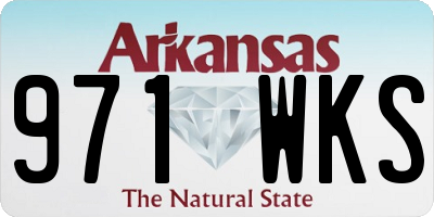 AR license plate 971WKS