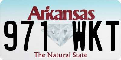 AR license plate 971WKT