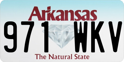 AR license plate 971WKV