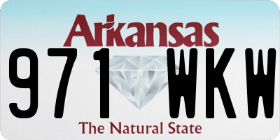 AR license plate 971WKW