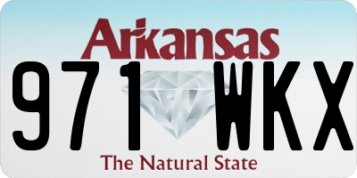 AR license plate 971WKX