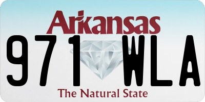 AR license plate 971WLA