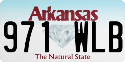 AR license plate 971WLB