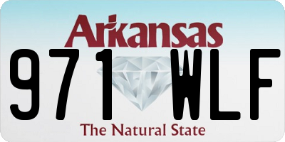 AR license plate 971WLF
