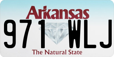 AR license plate 971WLJ