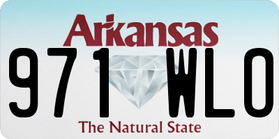 AR license plate 971WLO