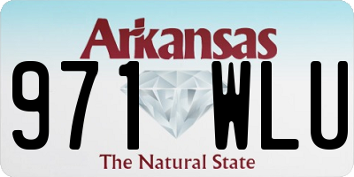 AR license plate 971WLU