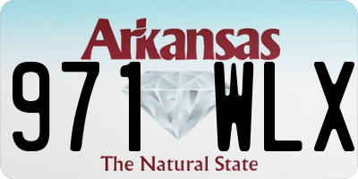 AR license plate 971WLX