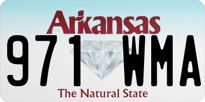 AR license plate 971WMA