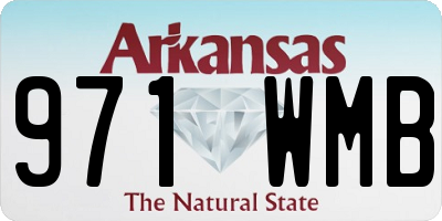 AR license plate 971WMB