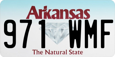 AR license plate 971WMF