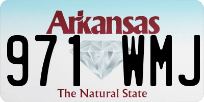 AR license plate 971WMJ