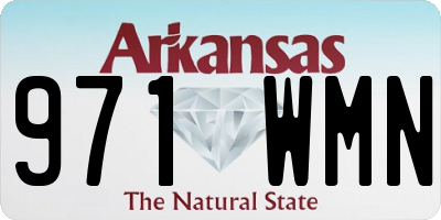 AR license plate 971WMN