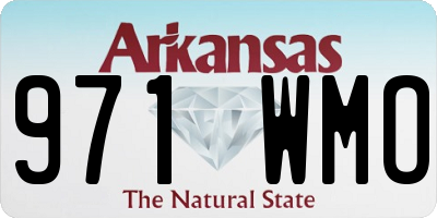 AR license plate 971WMO