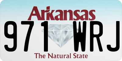 AR license plate 971WRJ