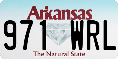 AR license plate 971WRL