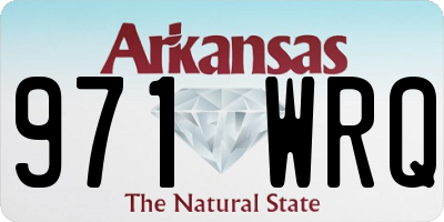 AR license plate 971WRQ