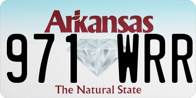 AR license plate 971WRR