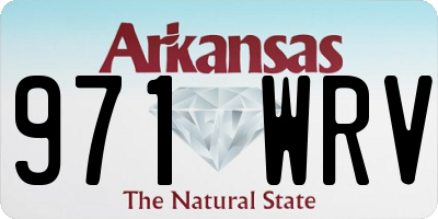 AR license plate 971WRV