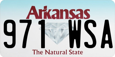 AR license plate 971WSA