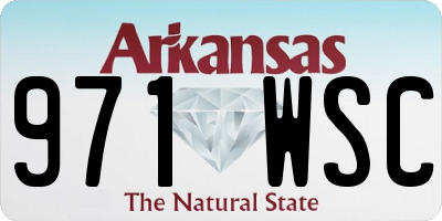 AR license plate 971WSC