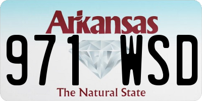 AR license plate 971WSD