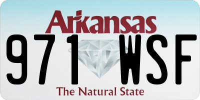 AR license plate 971WSF