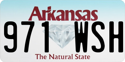 AR license plate 971WSH